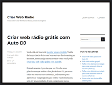 Tablet Screenshot of criarwebradio.com.br